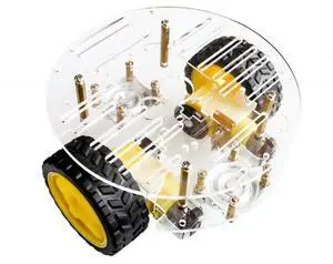 Smart car chassis 2wd robot tracing strong magnetic motor car rt-4 avoidance car with code disk