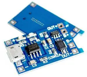 100PCS TP4056 TC4056 Micro USB 5V 1A 18650 Charger Module Charging Board Dual Functions