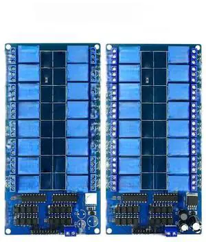 1PCS 5V 12V 16 Channel Relay Module ARM DSP Electronic Relay Plate Belt optocoupler isolation