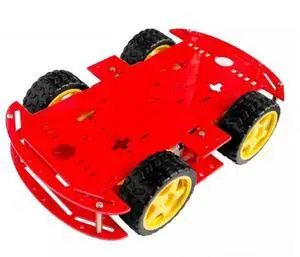 Smart car chassis 4WD 4 wheel drive force chronological Qiangci, motor belt the code disc tachometer