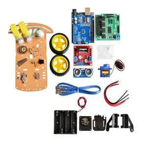 Avoidance tracking Motor Smart Robot Car Chassis Kit Speed Encoder Box 2WD Ultrasonic module kit