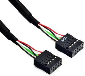 FOR 30/60CM 9Pin USB2.0 Extension Cable USB 2.0 9-Pin Female to Female Male to Female Multiplier Extension Cord Wire 9Pin Data Cable