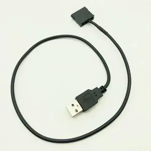 FOR SATA to USB Power Cable Adapter USB 5V Male To 15Pin SATA Female Port Power Supply For 2.5 inch Laptop SATA HDD 22AWG Black 50cm