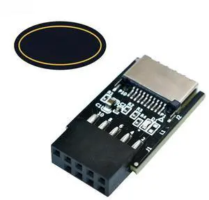 FOR USB 2.0 Front Panel Header USB 9pin to USB2.0 Type-E Internal Adapter Converter 5V Power LED for Motherboard Connector Riser