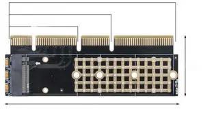FOR PCIE NVME Adapter M2 PCI Express 3.0 X1 X4 X8 X16 Expansion Card Riser Converter Supports 2230 2242 2260 2280 M Key M.2 NVME SSD