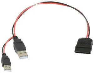 FOR SATA to USB Power Cable HDD USB Adapter 40cm USB 5V Male To 15Pin SATA Female USB Port Power Supply for Laptop 2.5" SATA HDD SSD