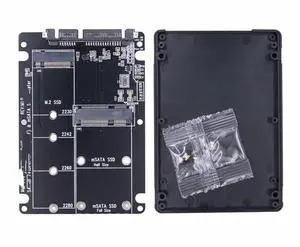 FOR M.2 SATA B Key SSD mSATA SSD to SATA 3.0 2.5inch Adapter Card Riser Converter mSATA M2 to SATA3.0 6Gbps Mobile Box for PC Laptop