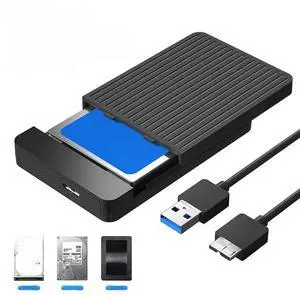 FOR HDD Case External Enclosure for 2.5" SATA SSD HDD Hard Disk Drive SATA to USB 3.0 Case HD Micro to USB Cable For PC Notebook