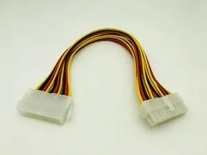 FOR 20 Pin Male to 20Pin Female Internal PC PSU Power Adapter 20P ATX Extension Cable Connector Motherboard Power Supply for Desktop