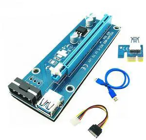 FOR PCI-E Riser Card 30CM 60CM 100CM USB3.0 Cable PCI Express 1X to 16X Extender PCIe Adapter 4Pin Power Supply for GPU
