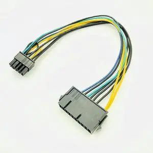 FOR Computer Cable PSU ATX 20Pin to 10Pin Female to Male Adapter Converter Power Supply Cable Cord 30cm for Motherboard 18AWG