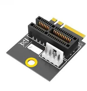 FOR 2230 M.2 Key A+E to PCIE X1 Adapter Card PCI Express PCI-E 1X Slot to M2 NGFF Key A/A+E/E Converter Riser Card 4Pin Power Supply