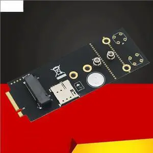 FOR NGFF M.2 B Key Extender Adapter Card Riser NANO SIM Slot M2 B-Key to B-Key Support 3042 3052 3G/4G/5G M2 Wifi Network Module