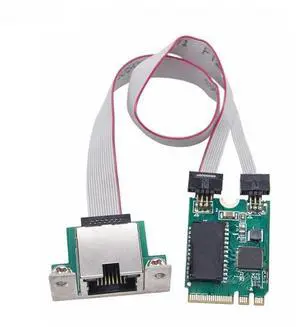 FOR M.2 A+E Gigabit Ethernet Network Card RTL8111H/RTL8111F Chip 10/100/1000Mbps Network Adapter M2 to RJ45 COM Port Lan Adapter