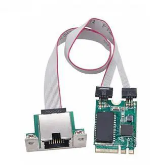 FOR M.2 A+E Gigabit Ethernet Network Card M2 to RJ45 COM Port Lan Adapter 10/100/1000Mbps Network Adapter RTL8111H/RTL8111F Chip
