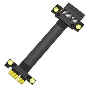 FOR 20CM PCIE X1 Riser Cable PCIe 3.0 1X to 1X Slot Extension Cable 8Gb Flex Relocate Cable PCI Express 1X Riser Card for Desktop PC