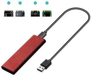 FOR M2 SSD Case NVME Enclosure M.2 to USB SSD Adapter for NVME PCIE NGFF M.2 SATA SSD M/B+M Key 2230/2242/2260/2280 M2 Dual Protocol