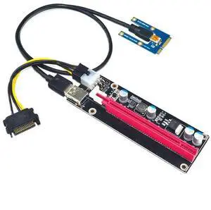 FOR Mini PCIe to PCI express 16X Riser for Laptop External Graphics Card EXP GDC Ant mPCIe to PCI-e slot Card