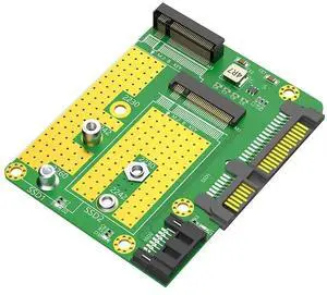 FOR Dual M.2 B Key to Dual SATA3.0 Adapter Converter Board External M2 SATA SSD Expansion Card Support 2230 2242 2260 SSD M2 Adapter