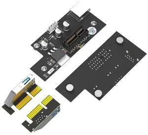 FOR PCI-E PCI Express 1X to 1X Riser Card SATA Power LED Indicator with Magnetic Foot Pads for PCIE X1 Extender USB 3.0 Cable