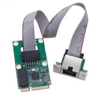 FOR Mini PCIE to RJ45 COM Port 2.5G Gigabit Ethernet Network Adapter RTL8125BG Chip 2.5G/1G Mini PCI Express LAN Card for PC Desktop