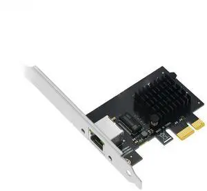 FOR PCI Express Network Card 2.5Gbps Gigabit Ethernet PCIE Network Card LAN Adapter 1 Port RJ45 for I225V Chips for Desktop PC