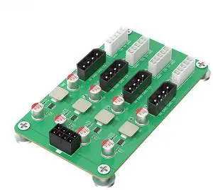 FOR ATX 6/8Pin 12V to 5/12V 4x 4PIN + 4x 5PIN Power Supply Breakout Board Module Adapter Connector for ATX PSU 2.5/3.5" SATA HDD