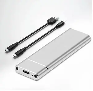 FOR NVMe M2 SSD Enclosure External Case SSD NVME Enclosure PCIE 10Gbps USB 3.1 Gen2 USB C Adapter Aluminum Box M.2 NVMe SSD Case