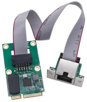 FOR 2.5Gb Network Adapter M.2 A+E/Mini PCIE to RJ45 COM Port RTL8125BG Chip 2.5G/1G/100Mbps Gigabit Ethernet LAN Card for Desktop PC