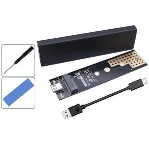 FOR Dual Protocol M2 SSD Case Enclosure NVMe SATA NGFF M.2 SSD Box USB 3.1 10Gbps for External Hard Drive M/B+M Key M.2 SSD RTL9210B