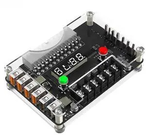 FOR 24Pin ATX to 12 Ports USB 2.0 Power Supply Breakout Board Module Adapter Connector Acrylic Case Kit 3.3/5/12/-12V Output Voltage