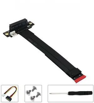 FOR Extension Cable PCIE X4 to NVME Riser Card PCI Express 4X 3.0 to M.2 NVMe M Key 2230 2242 2260 2280 Extender 32G Riser Cable