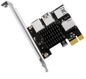 FOR PCIE 1 to 4 Riser Card PCI-E 1X to 4 PCI Express X16 Adapter 5Gbps Multiplier Hub for Graphics Card for