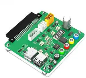 FOR Power Supply Breakout Board with Adjustable Voltage Knob 3.3V/5V/12V/1.8V-10.8V Output USB2.0 Support QC 2.0 QC 3.0 for PSU