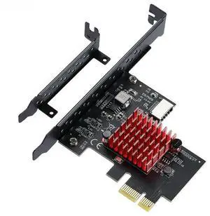 FOR Add on Card PCI Express 3.0 X1 USB 3.2 TYPE-E Card PCIe Front Type-C Adapter Riser Type-E USB3.2 A-KEY 10Gbps Expansion Card