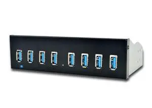 FOR 8 Port USB Hub USB3 5.25 USB 3.0 Front Panel Splitters USB 3.0 Hub for PC USB-HUB Multiple USB3.0 HUB Splitter Hubs for Computer