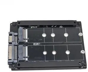 FOR JBOD 2 Port B+M Key M.2 SATA SSD to SATA3.0 6Gb 2.5" Adapter Riser Card with Metal Case Enclosure for 2230 2242 2260 2280 M2 SSD