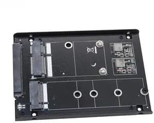 FOR M.2 SATA SSD + mSATA SSD JBOD Riser Card with Metal Case M2 B Key mSATA to SATA 3.0 6G Adapter External Mobile SSD Enclosure Box