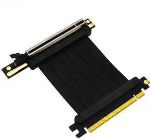 FOR PCIe 3.0 X16 Riser Extender 8Gbps PCI Express 16X to 16X Flexible Cable 90 Degrees with 3.3V 12V Power LED for GUP Graphics Card