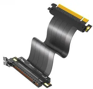 FOR 20cm 180 Degree High Speed PCIE 4.0 X16 Extension Cable Shielded GPU Riser Cable with PCI Express 16X Port for GPU Graphics Card