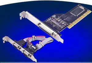 FOR 2 Port RS-232 Serial COM & 1 Port Printer Parallel LPT Port to PCI Adapter Converter