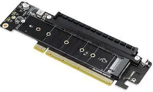 FOR PCI Express 4.0 X16 to X16 Slot + 2Port M.2 NVME PCI-E Split VROC Card M KEY NVME RAID Card for 2230 2242 2260 2280 22110 M2 SSD