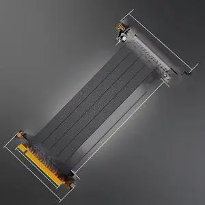 FOR High Speed 64G Flexible PCI Express Gen 4 GPU ITX PC Graphics Card Extension Cord Connector PCIe 4.0 x16 Riser Cable for Desktop