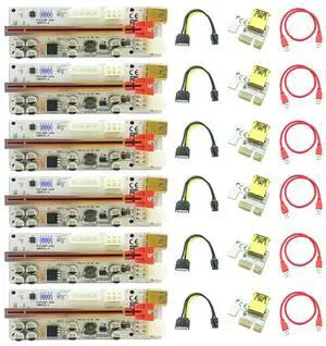 FOR 6PCS PCIE Riser 010 USB3.0 Cable PCI-E X1 Card Riser PCI Express X16 Extender For Video Card Cobo Riser For