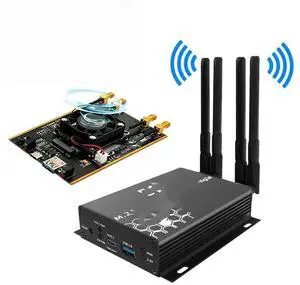 FOR M.2 NGFF 4G/5G Module to USB 3.0 Adapter M2 Wifi Wireless Card Converter Riser Board with 4 Antenna Cooler Fan SIM Card Slot