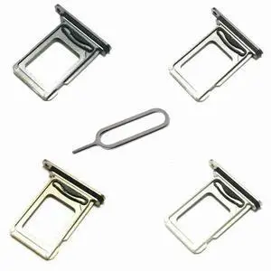 11 Pro/11 Pro Max Dual SIM Card Tray Sim Card Holder With Silver Grey Gold Green Color