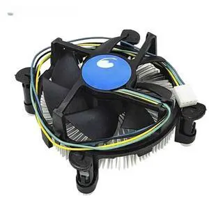 Active CPU cooler for 1150 1151 1155 1156 1200 pure aluminum radiator with large copper block