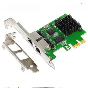 High-speed dual-port PCI-E X1 interface Gigabit network card server network card aggregation soft router 1000Mbps Ethernet