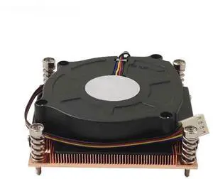 Suitable for 1U LGA115X CPU fan active cooler radiator suitable for LGA1150 LGA1151 LGA1200 75x75MM hole spacing 125W