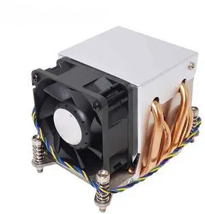 LGA2011 2066 2U narrow CPU cooler server radiator for CPU with fan